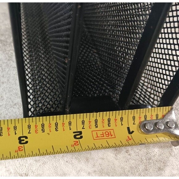 Metal Mesh File Magazine Holder Desktop Organizer 4 Compartments for Home Office - Picture 7 of 8